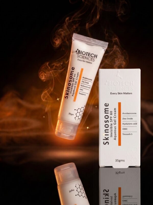 Skinosome Invisible SPF 60 Sunscreen Gel-Cream